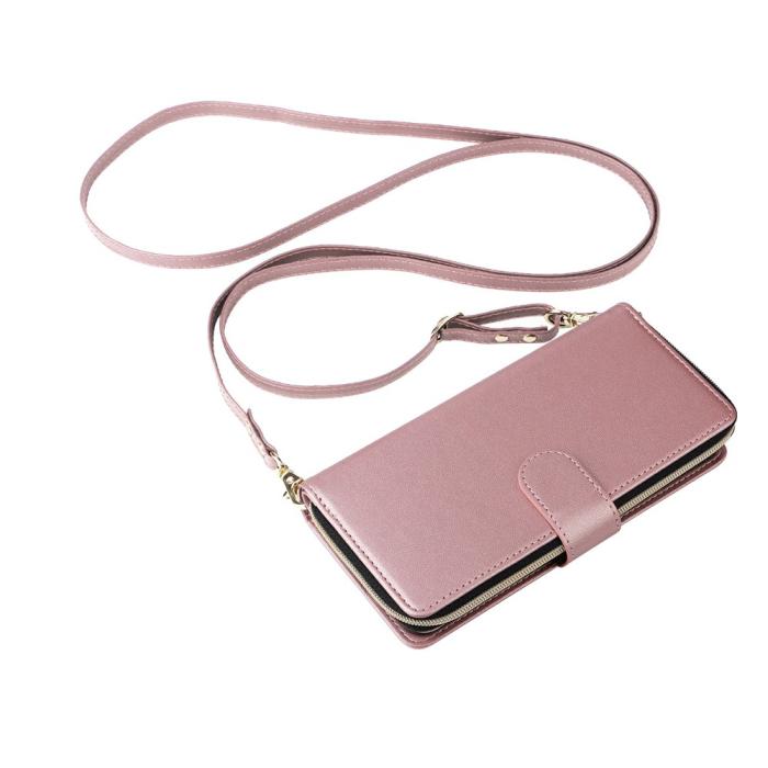 Bild 4, Samsung Galaxy A27 5G Fodral Läder Multifunktionellt Roséguld