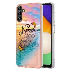 Samsung Galaxy A54 5G Skal Marmor TPU Never Stop Dreaming