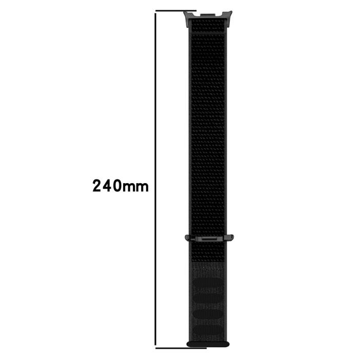 Bild 6, Galaxy Watch 8 46/44/40 mm Armband Nylon Loop Svart