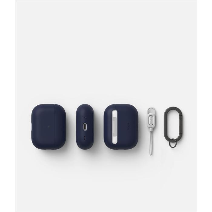 Bild 4, Ringke AirPods Pro 1/2 Skal Silikon Midnight Blue