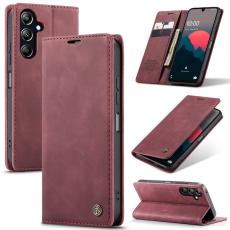 CASEME Galaxy A16/A26 5G Fodral Flip Retro L&auml;der R&ouml;d