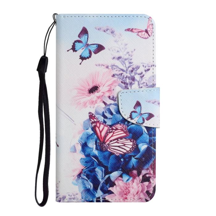 Bild 2, Xiaomi Redmi 10C Fodral Med Tryck Lila Fjäril