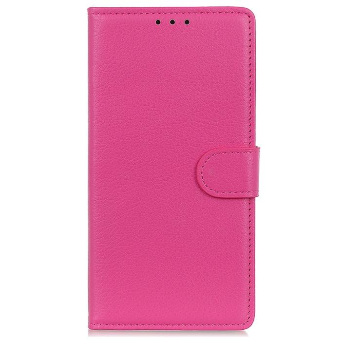 Bild 6, Samsung Galaxy S23 Plus Fodral Litchi Läder Rosa