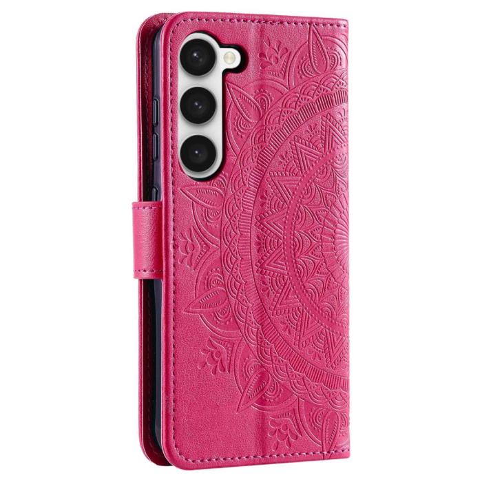 Bild 6, Samsung Galaxy S23 Plus Fodral Mandala Läder Rosa