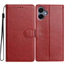 Samsung Galaxy A07 Fodral L&auml;der R&ouml;d