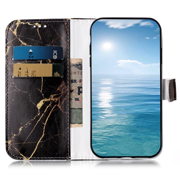 Bild 2, Samsung Galaxy S25 FE Fodral Med Tryck Svart Marmor