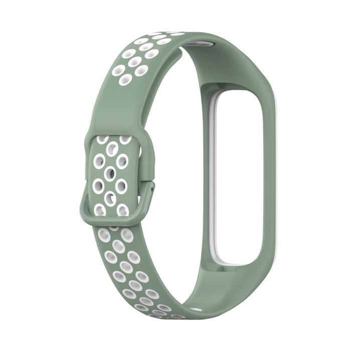 Bild 3, Samsung Galaxy Fit 2 SM-R220 Armband Ihåligt Silikon Grön/Vit