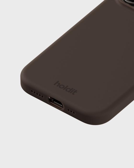 Bild 3, holdit iPhone 14 Pro Mobilskal Silikon Chocolate