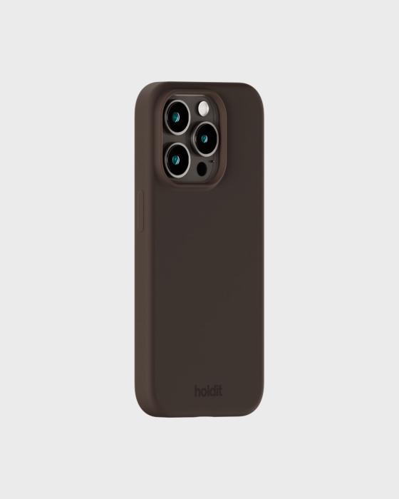 Bild 2, holdit iPhone 15 Pro Mobilskal Silikon Chocolate