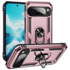 Google Pixel 10 Pro XL Skal Armor Ring Hybrid Ros&eacute;guld