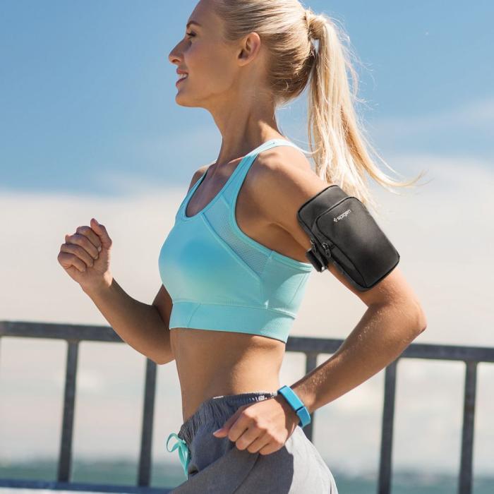 Bild 5, Spigen Dynamic Shield Aktivitetsarmband Svart