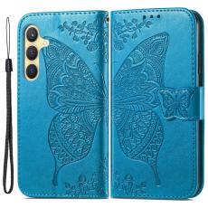 Samsung Galaxy S24 Plus Fodral Big Butterfly Blå