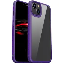 IPAKY iPhone 14 Skal Shockproof Hybrid Lila