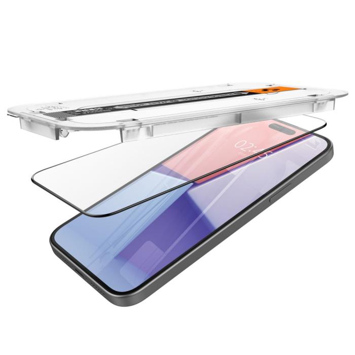 Bild 6, Spigen iPhone 15 GLAS.tR FC 