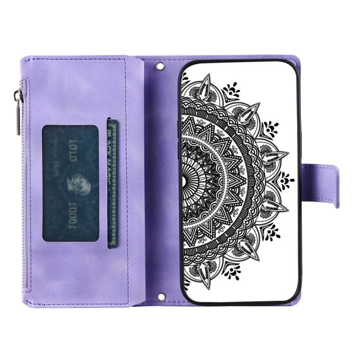 Bild 2, Xiaomi Redmi 15 Fodral Mandala Läder Lila