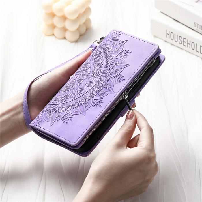 Bild 6, Xiaomi Redmi 15 Fodral Mandala Läder Lila