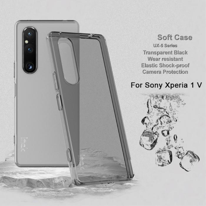 Bild 2, IMAK Sony Xperia 1 V Skal TPU Tonad Svart