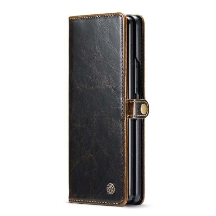 Bild 2, CASEME Galaxy Z Fold 3 Fodral Oil Wax Brun