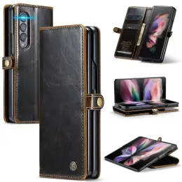 CASEME Galaxy Z Fold 3 Fodral Oil Wax Brun