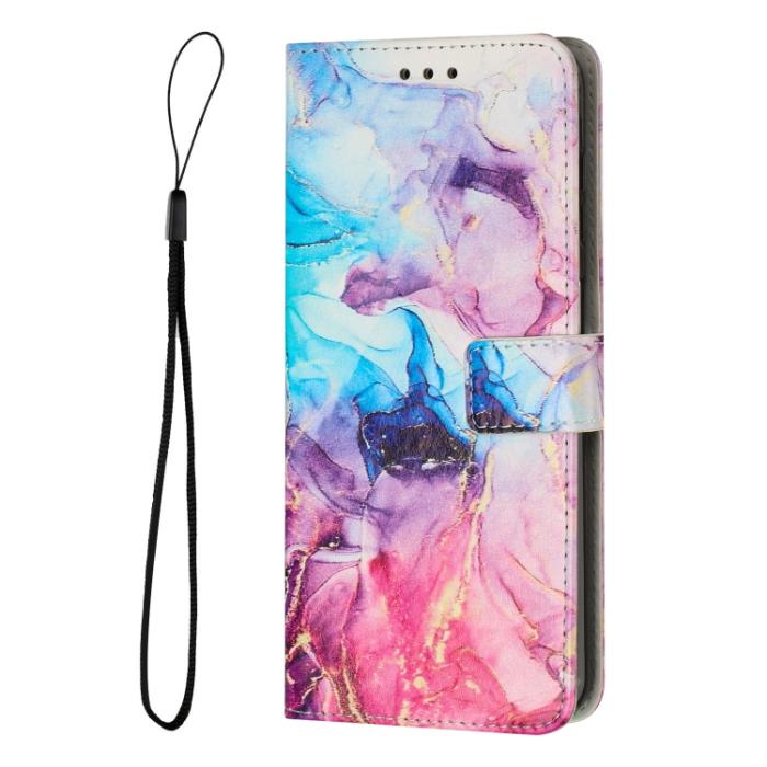 Bild 2, Xiaomi 13 Pro 5G Fodral Marmor Rosa/Lila