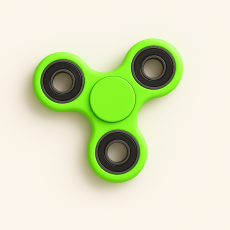 Fidget Spinner Ultra Spin Trio - Neon Grön