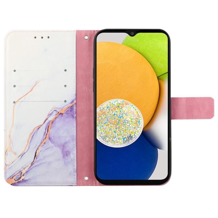 Bild 5, Samsung Galaxy A04s / A13 5G Fodral Marmor Vit/Lil