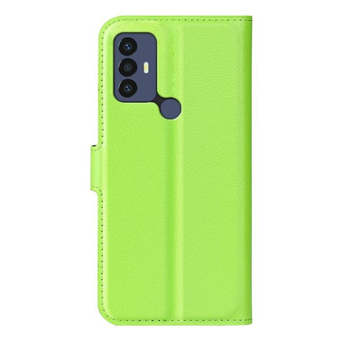 Bild 3, TCL 305 (2022) Fodral Litchi Läder Grön