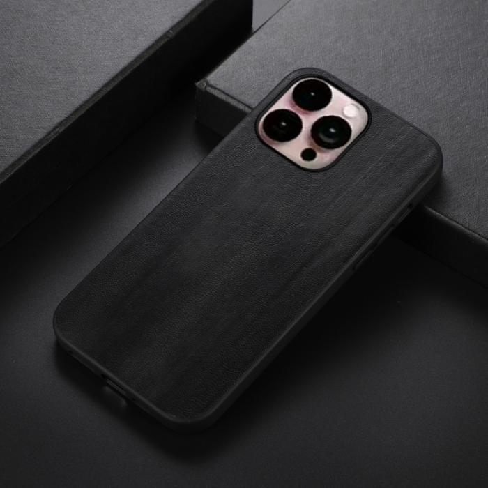 Bild 2, iPhone 14 Pro Max Skal PU Läder Svart