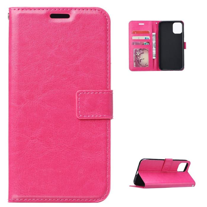 Bild 1, Samsung Galaxy S21 Plus - Crazy Horse Fodral - Rosa