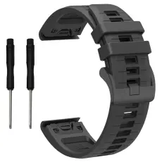 Garmin Fenix 26 mm Armband Quick Release Silikon Gr&aring;