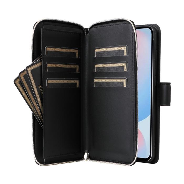 Bild 2, Samsung Galaxy A27 5G Fodral Läder Multifunktionellt Svart