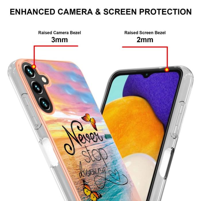 Bild 4, Samsung Galaxy A54 5G Skal Marmor TPU Never Stop Dreaming