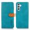 KHAZNEH Samsung Galaxy S23 FE Fodral Dual-Color Blå
