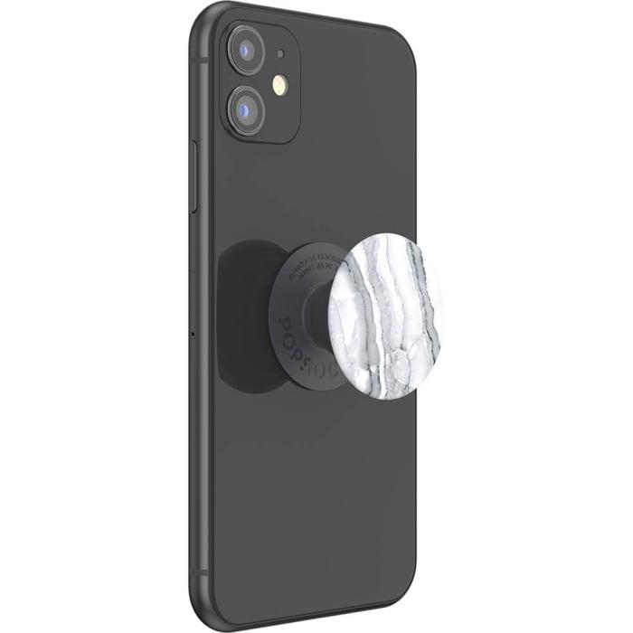 Bild 6, PopSockets Basic Grip Vit Granit