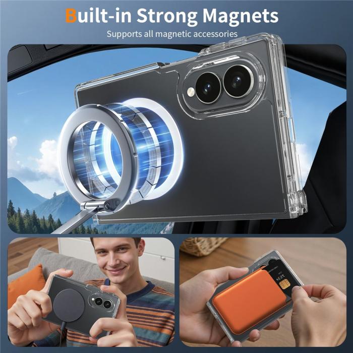 Bild 6, Samsung Galaxy Z Fold 8 Skal MagSafe TPU Transparent