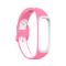 Samsung Galaxy Fit 2 SM-R220 Armband Ihåligt Silikon Rosa/Vit