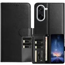 OnePlus Nord CE5 Fodral L&auml;der Svart
