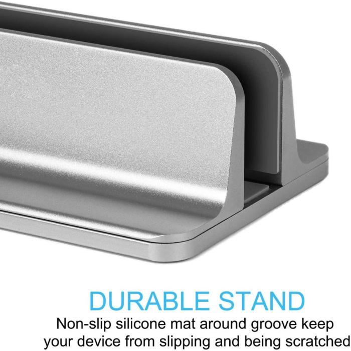 Bild 6, Universal Vertikal Aluminium Laptop Stativ Silver