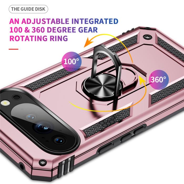 Bild 5, Google Pixel 10 Pro XL Skal Armor Ring Hybrid Roséguld