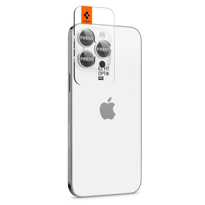 Bild 2, Spigen iPhone 14 Pro / 14 Pro Max 2-PACK Optik.tR 