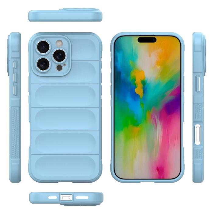 Bild 6, iPhone 16 Pro Max Skal Magic Shield Ljus Blå