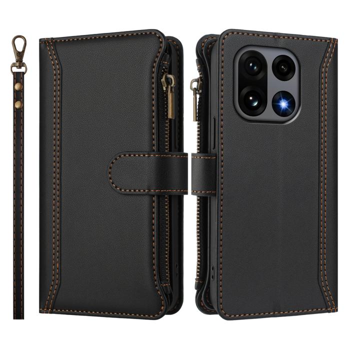 Bild 3, OnePlus 15 Fodral Multifunktionellt Läder Svart