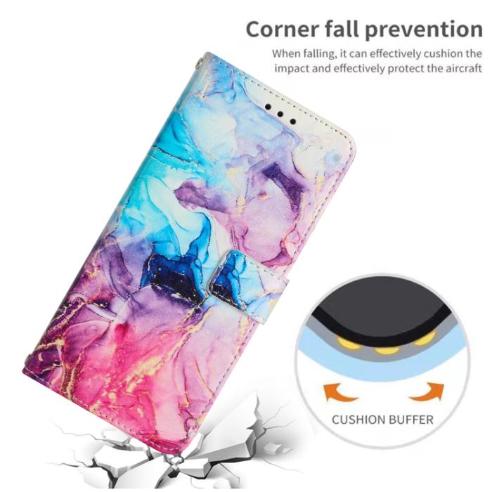 Bild 6, Xiaomi 13 Pro 5G Fodral Marmor Rosa/Lila