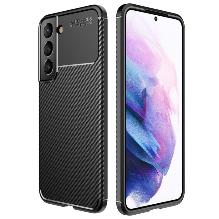 Bild 1, Samsung Galaxy S22 Plus Skal Kolfiber Textur Svart