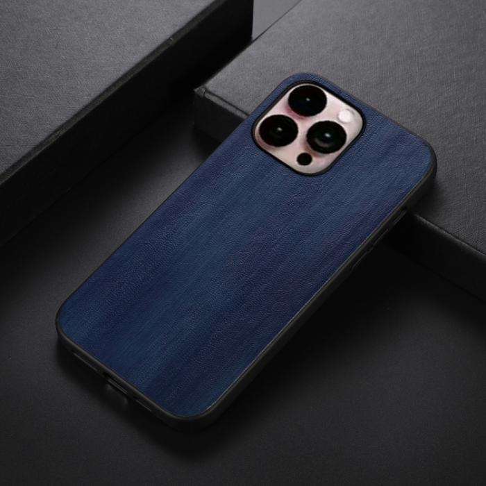 Bild 2, iPhone 14 Pro Max Skal PU Läder Blå