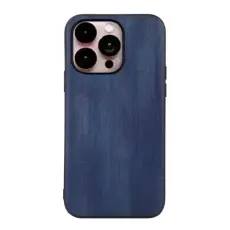 iPhone 14 Pro Max Skal PU Läder Blå