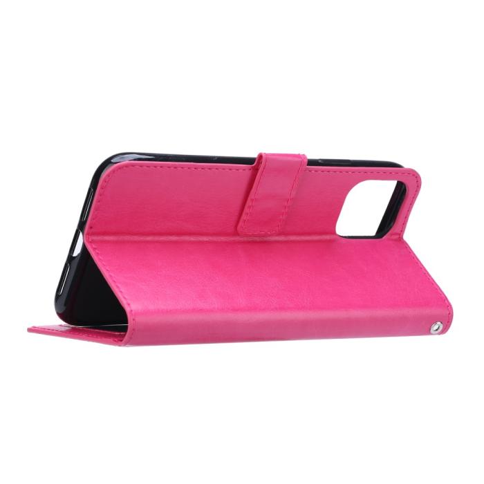Bild 5, Samsung Galaxy S21 Plus - Crazy Horse Fodral - Rosa
