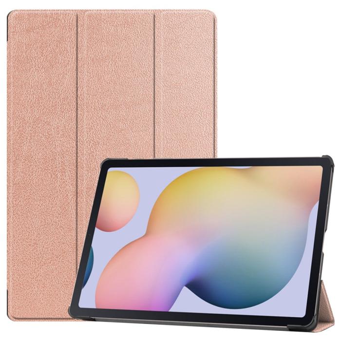 Bild 1, Samsung Galaxy Tab S7 Plus / Tab S8 Plus Tri-Fold S-Pen Laddning Roséguld