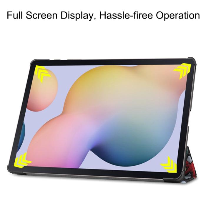 Bild 4, Samsung Galaxy Tab S7 Plus / Tab S8 Plus - Tri-Fold Fodral - Grafitti