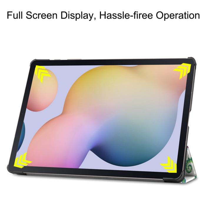 Bild 4, Samsung Galaxy Tab S7 Plus / Tab S8 Plus - Tri-Fold Fodral - Fjärilar